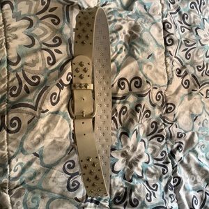 Man made studded belt